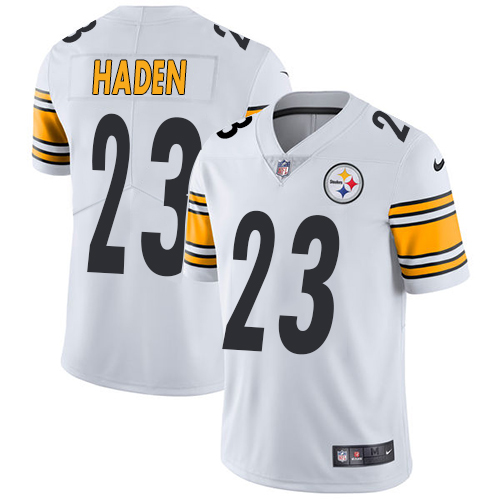Nike Steelers #23 Joe Haden White Men's Stitched NFL Vapor Untouchable Limited Jersey - Click Image to Close